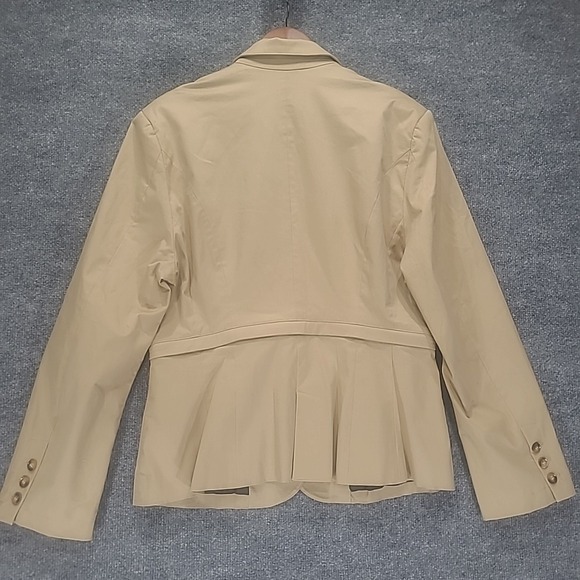 RTA Utilitarian Blazer White Pepper Beige Pockets Women's Size 10 - Picture 6 of 16